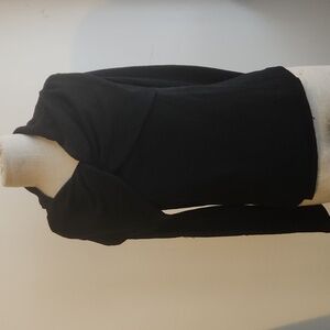 Black Asymmetrical Zip Cowl Cardigan